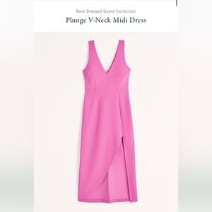 Abercrombie & Fitch Pink Midi Dress